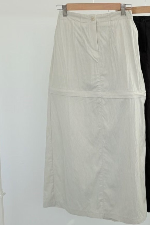 GGAEBI韓國代購女士新款休閑職業熱賣推薦26春夏長裙可拆卸GGAEBI長裙