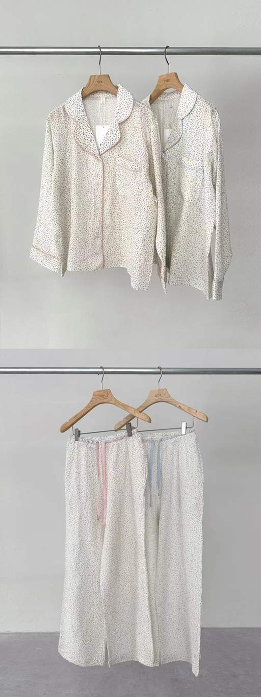 LITER韓國直郵實拍女裝新款26春夏職業休閑熱賣睡衣兩件套LITER睡衣