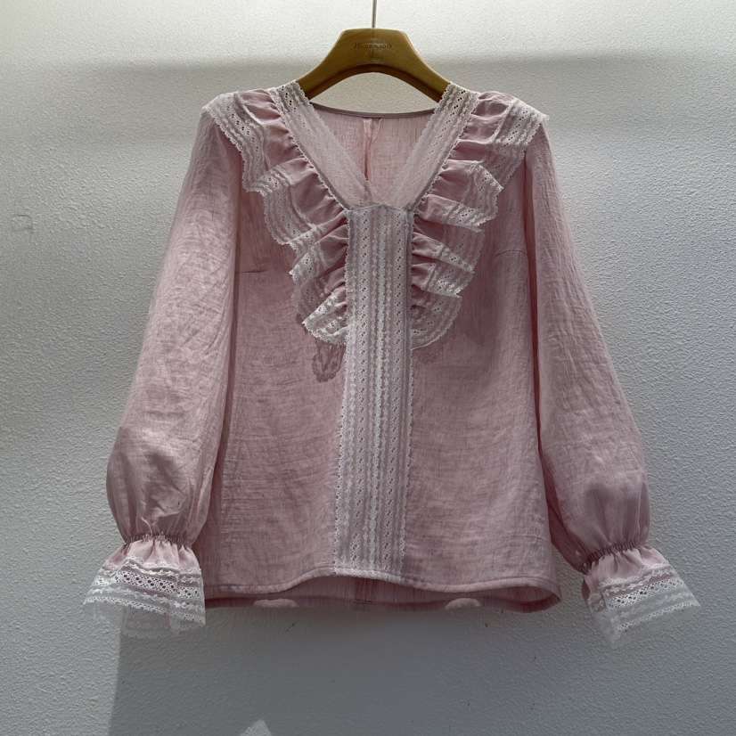 2nd B-S東大門直郵女士新款26春夏職業時尚休閑襯衫蕾絲衫2nd B-S襯衫/蕾絲衫