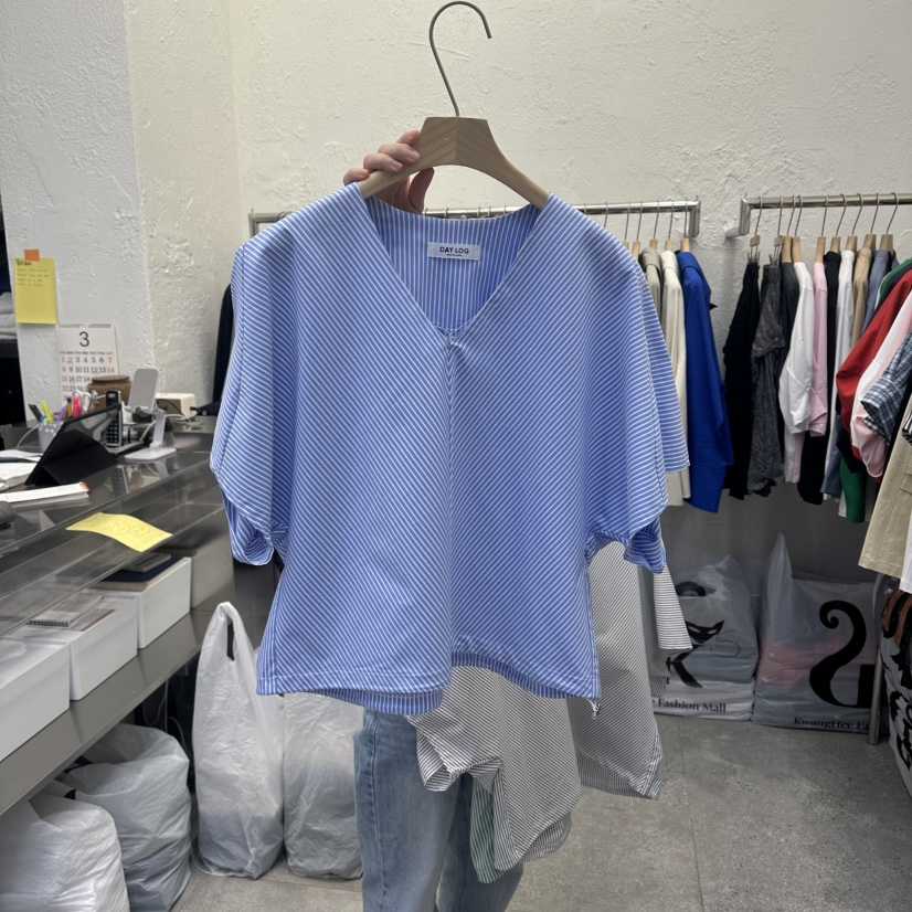 DA YLOG東大門代購女士新款26春夏時尚休閑人氣襯衫蕾絲衫DA YLOG襯衫/蕾絲衫