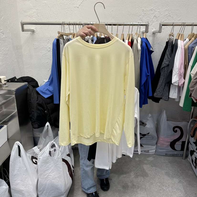 DA YLOG韓國直郵女裝新款時尚真品休閑26春夏職業長袖T恤DA YLOG長袖T恤