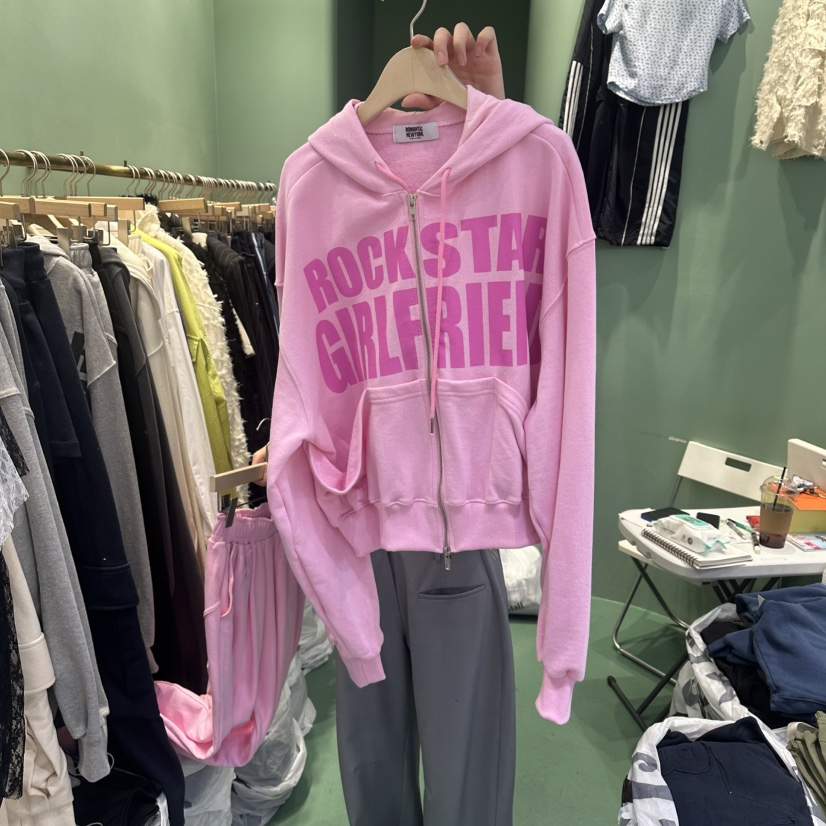 ROMANTIC NEWYORK東大門實拍女士新品休閑推薦夾克連帽衫ROMANTIC NEWYORK夾克