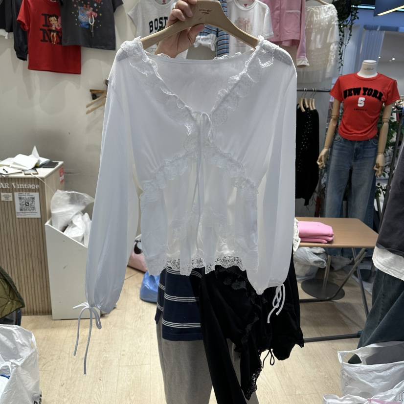UNDERSTAR_VINTAGE韓國代購女士新品時尚真品推薦襯衫蕾絲衫UNDERSTAR_VINTAGE襯衫/蕾絲衫