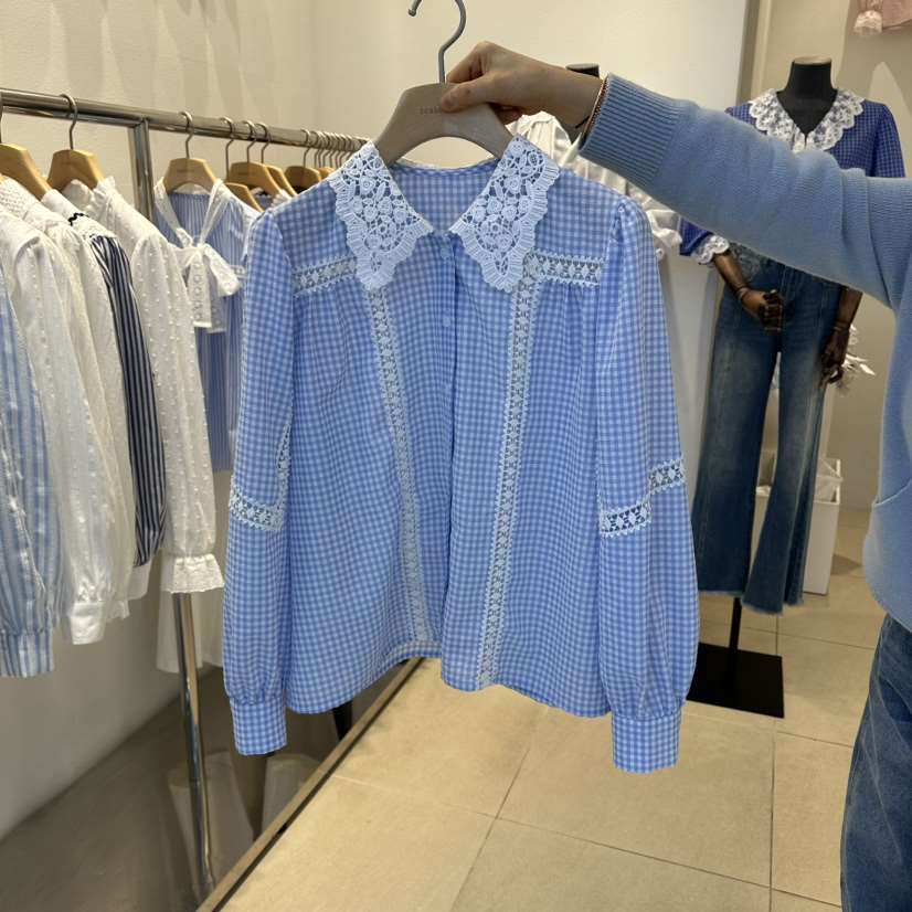 2nd B-S韓國代購女士新品真品26春夏推薦熱賣襯衫蕾絲衫2nd B-S襯衫/蕾絲衫