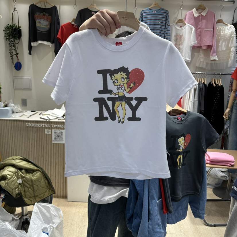 UNDERSTAR_VINTAGE韓國代購女裝新品人氣26春夏時尚真品T恤UNDERSTAR_VINTAGET恤