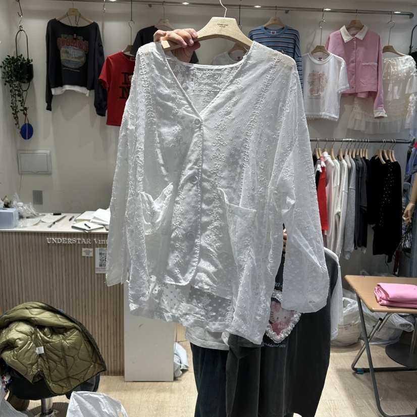UNDERSTAR_VINTAGE東大門代購女裝新款真品襯衫蕾絲衫蕾絲UNDERSTAR_VINTAGE襯衫/蕾絲衫