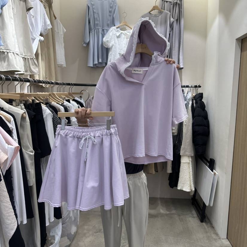 HOLYBANANA韓國代購女士新款26春夏人氣真品套裝兩件套柔軟groovy.H/HOLYBANANA套裝