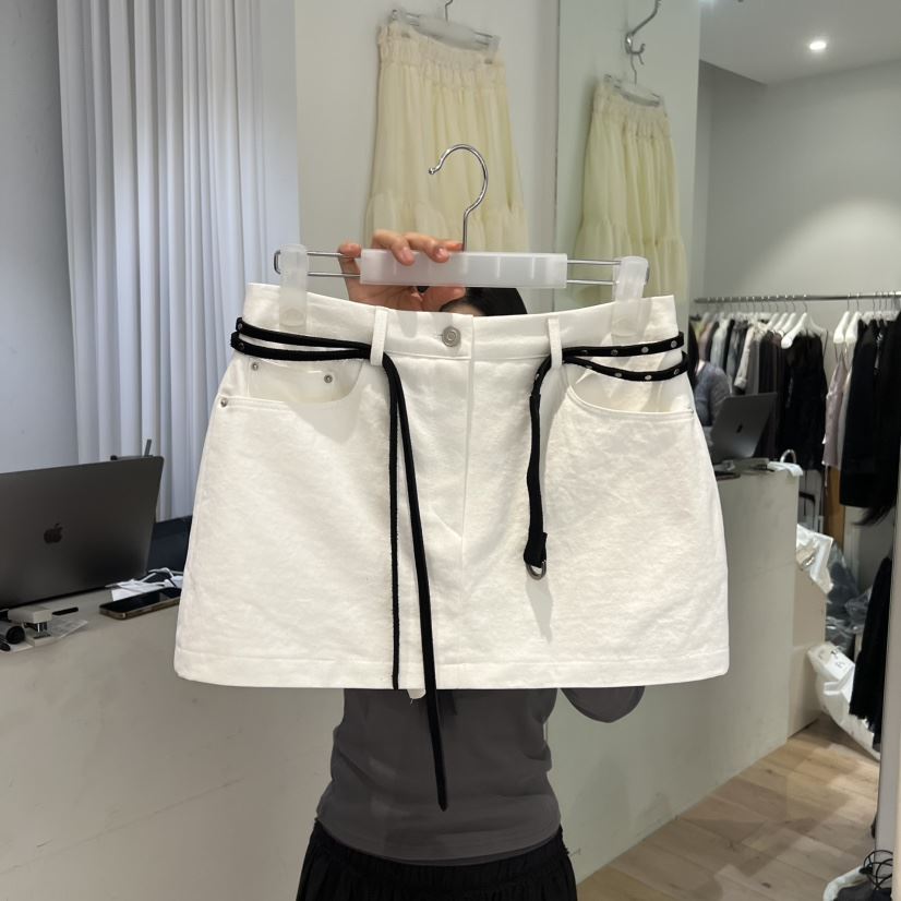 AUBE東大門代購女裝新品真品休閑職業推薦26春夏裙褲腰帶AUBE裙褲