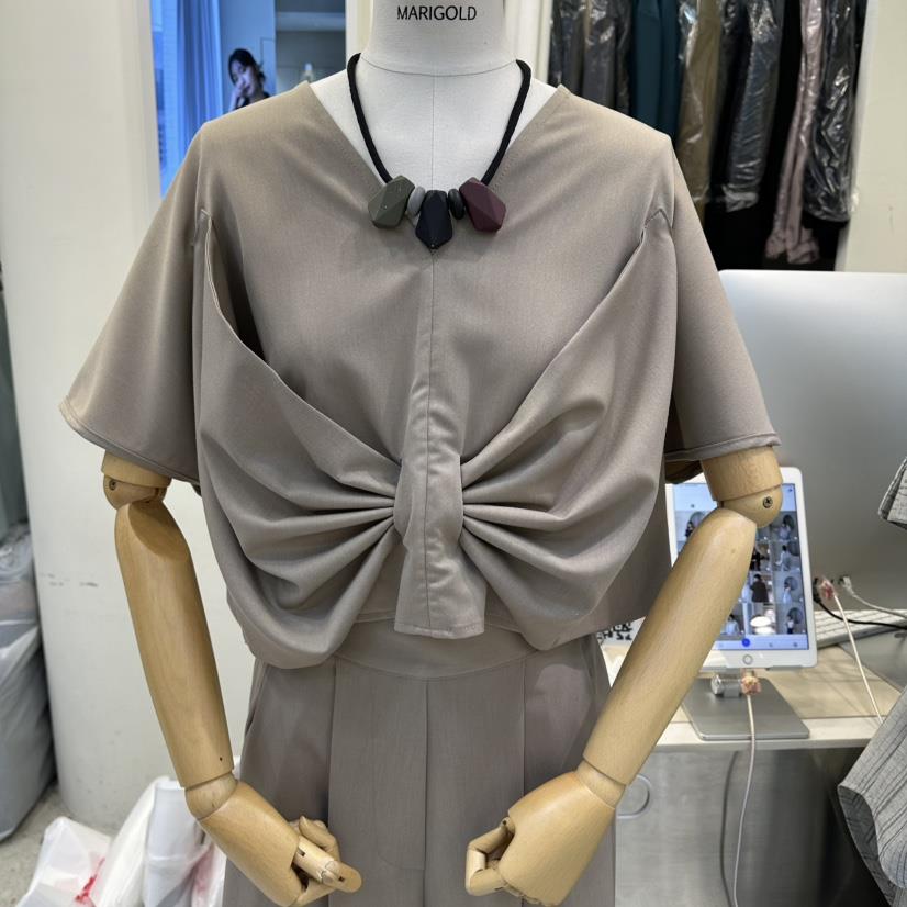 MARIGOLD韓國代購女士新品人氣推薦休閑真品熱賣襯衫蕾絲衫MARIGOLD襯衫/蕾絲衫