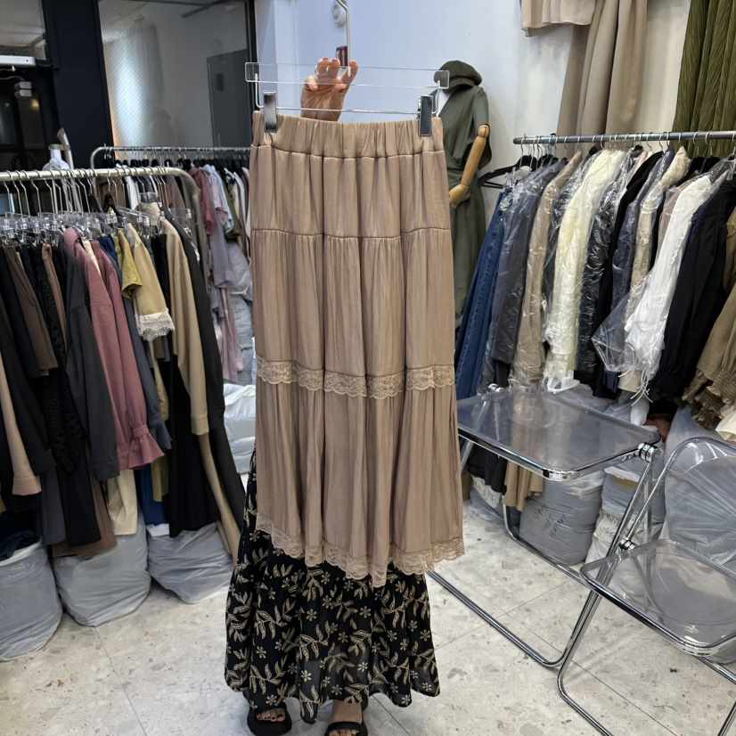 MARIGOLD東大門代購女裝新款職業26春夏時尚推薦長裙蕾絲MARIGOLD長裙