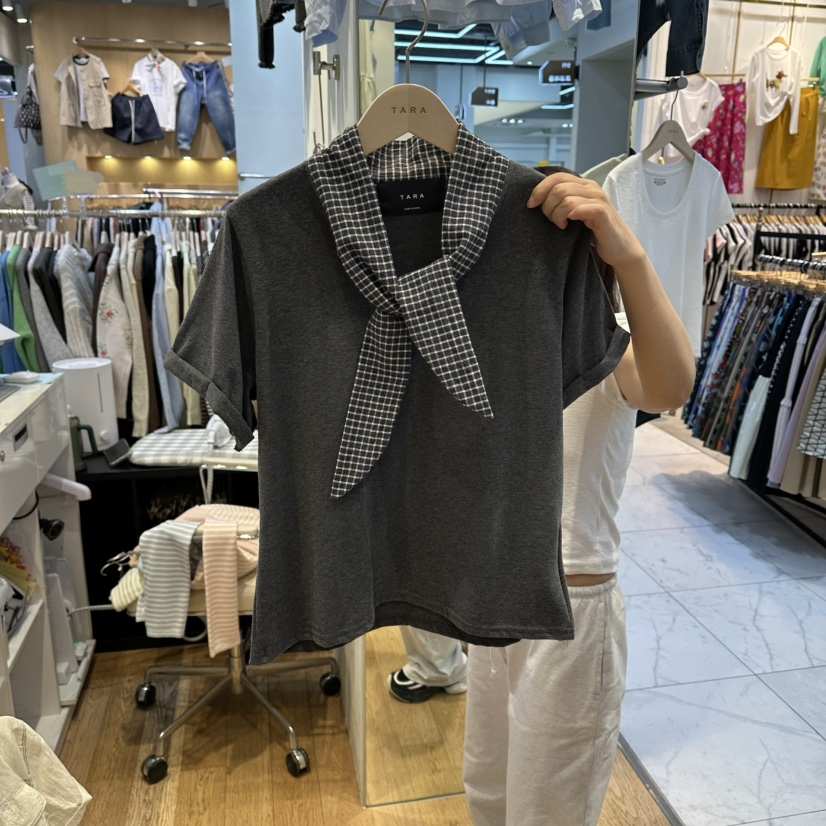 TARA東大門代購女裝新品26春夏時尚真品熱賣職業T恤假兩件TARAT恤