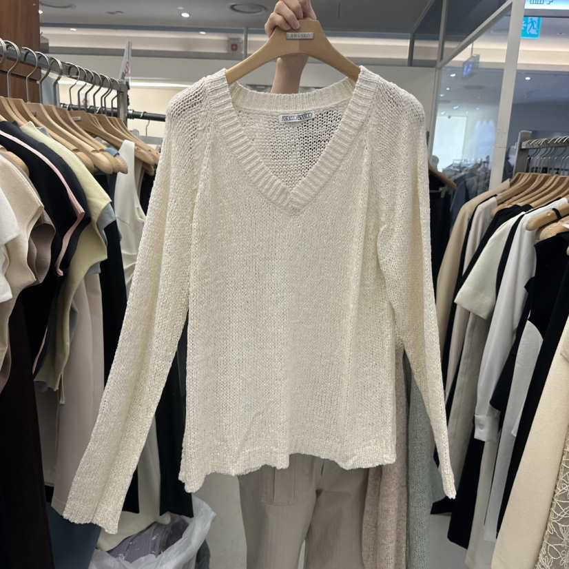 MER東大門直郵女裝新款人氣真品職業熱賣休閑推薦26春夏針織衫MER/ANGELO BIANCO針織衫