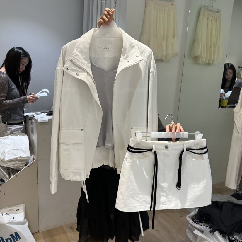 AUBE韓國直郵女士新款休閑熱賣真品26春夏時尚套裝不含腰帶AUBE套裝