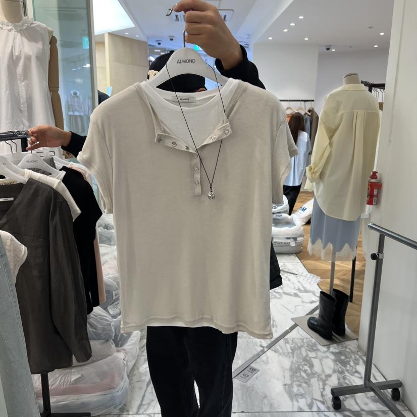ALMOND東大門代購女裝新款推薦時尚熱賣26春夏職業真品T恤ALMONDT恤