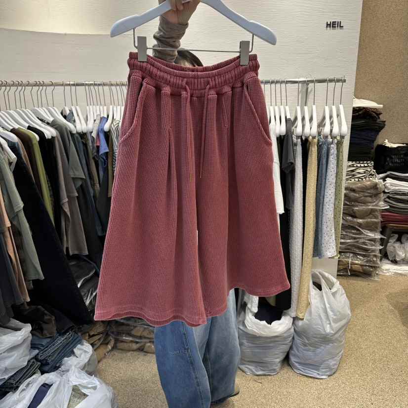 HEIL東大門直郵女士新品26春夏真品休閑熱賣人氣短褲華夫格HEIL短褲