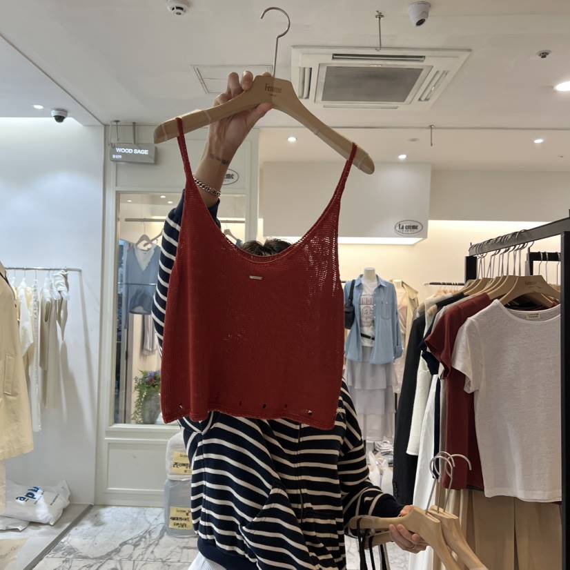 LA MAGIE FEMME東大門實拍女裝新品休閑熱賣真品吊帶背心Lamagie Femme吊帶/背心