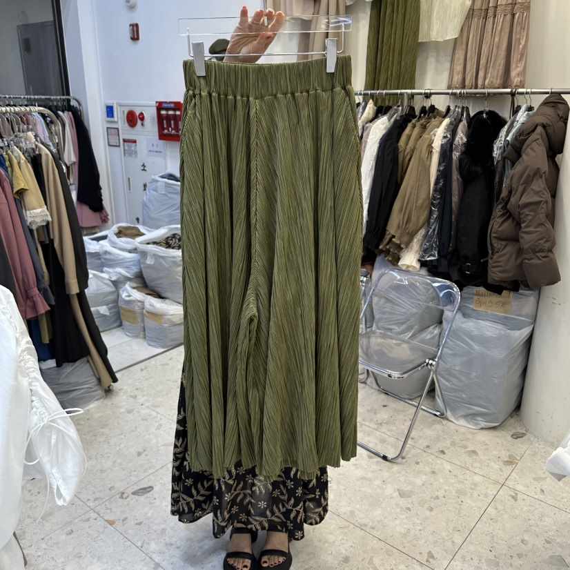 MARIGOLD韓國代購女裝新品真品休閑26春夏休閑褲百褶褶裙MARIGOLD休閑褲