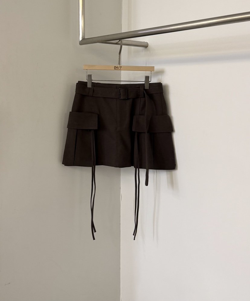 TWENTY FOUR SEVEN24-7東大門直郵女士新款休閑裙褲口袋TEWNTY FOUR SEVEN24-7裙褲