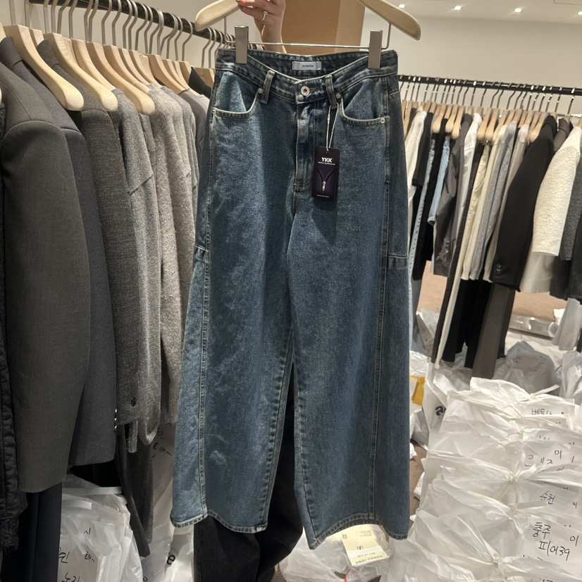 LE BUTTER東大門實拍女士新款26春夏人氣休閑真品牛仔褲LE BUTTER牛仔褲