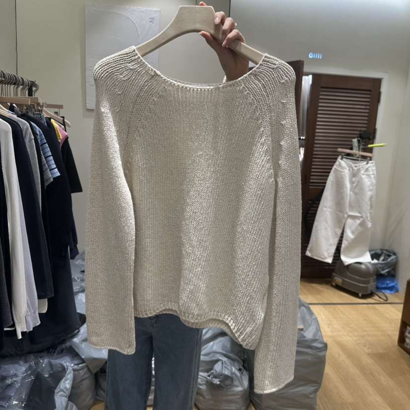 GILLI東大門實拍女士新品人氣休閑真品熱賣推薦針織衫亞麻GILLI針織衫