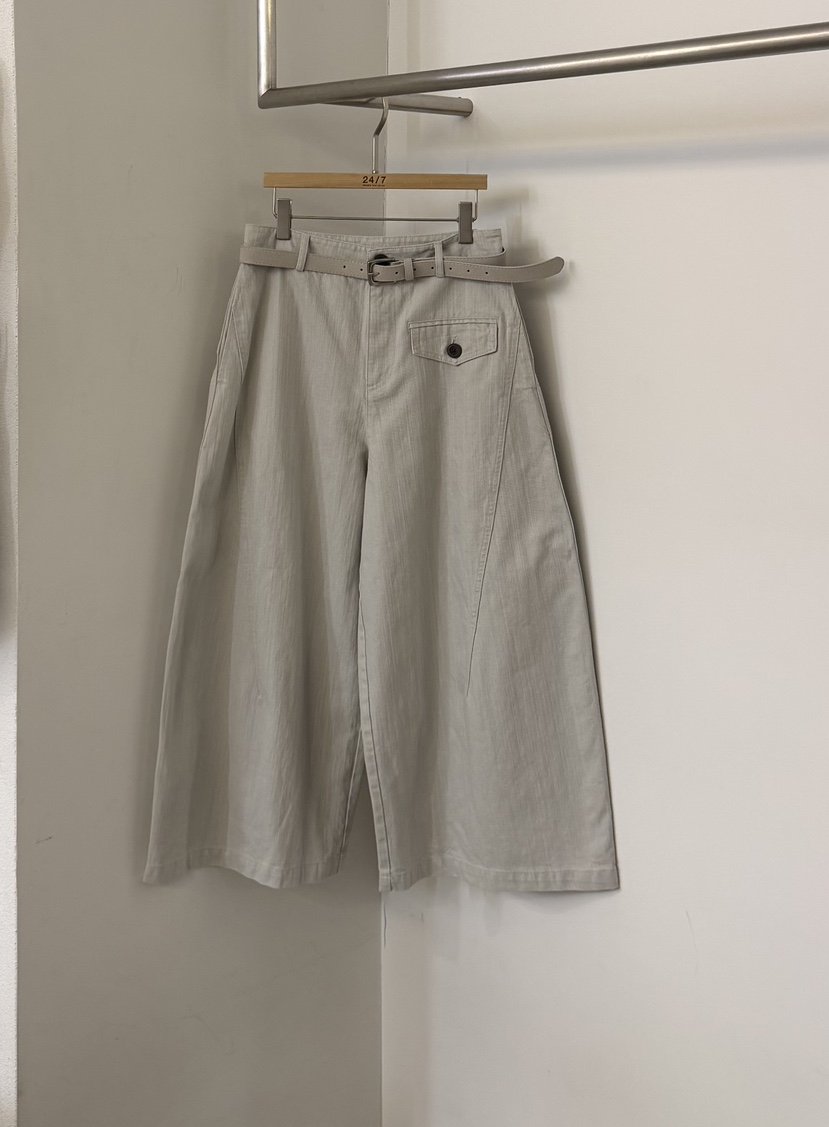 TWENTY FOUR SEVEN24-7東大門直郵女士新款真品休閑褲含腰帶短款TEWNTY FOUR SEVEN24-7休閑褲