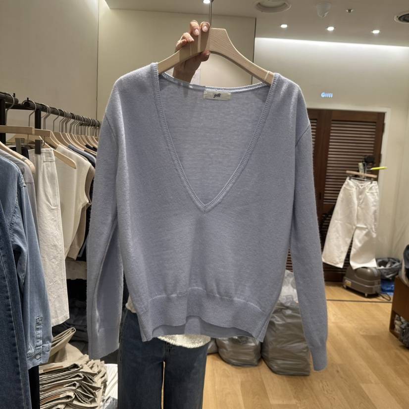GILLI韓國直郵女士新品人氣休閑職業推薦26春夏真品針織衫GILLI針織衫