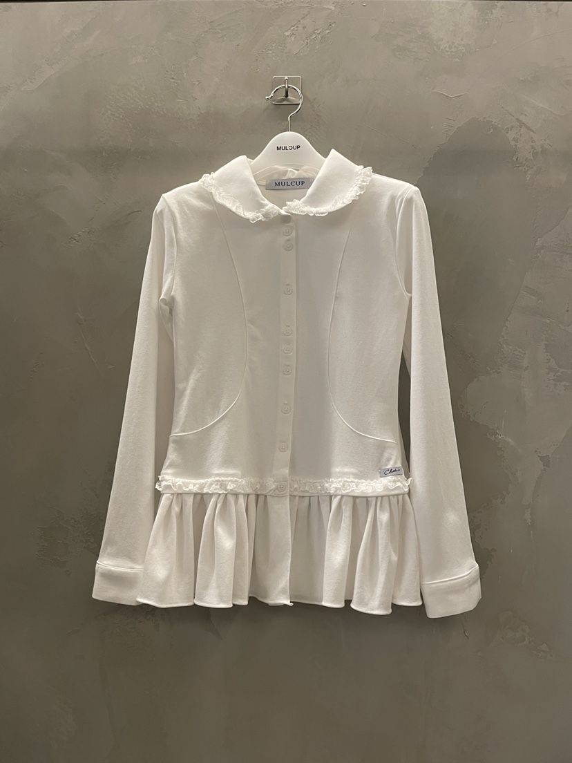 MULCUP東大門代購女裝新品職業休閑26春夏時尚襯衫蕾絲衫MULCUP襯衫/蕾絲衫