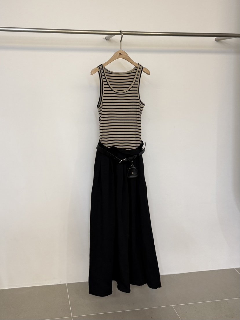 TWENTY FOUR SEVEN24-7東大門代購女士新款熱賣連衣裙含腰帶假兩件TEWNTY FOUR SEVEN24-7連衣裙