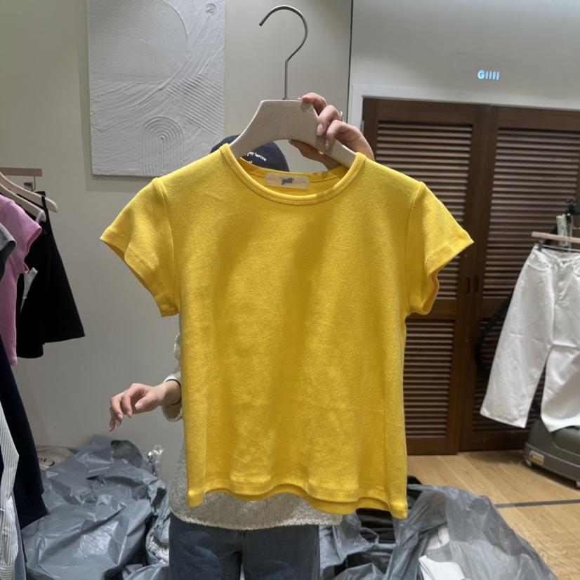 GILLI東大門直郵女士新款26春夏休閑真品推薦時尚人氣T恤GILLIT恤
