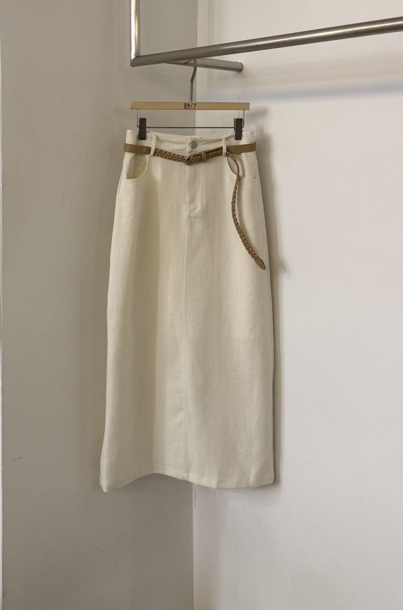 TWENTY FOUR SEVEN24-7東大門代購女士新品熱賣長裙含腰帶TEWNTY FOUR SEVEN24-7長裙