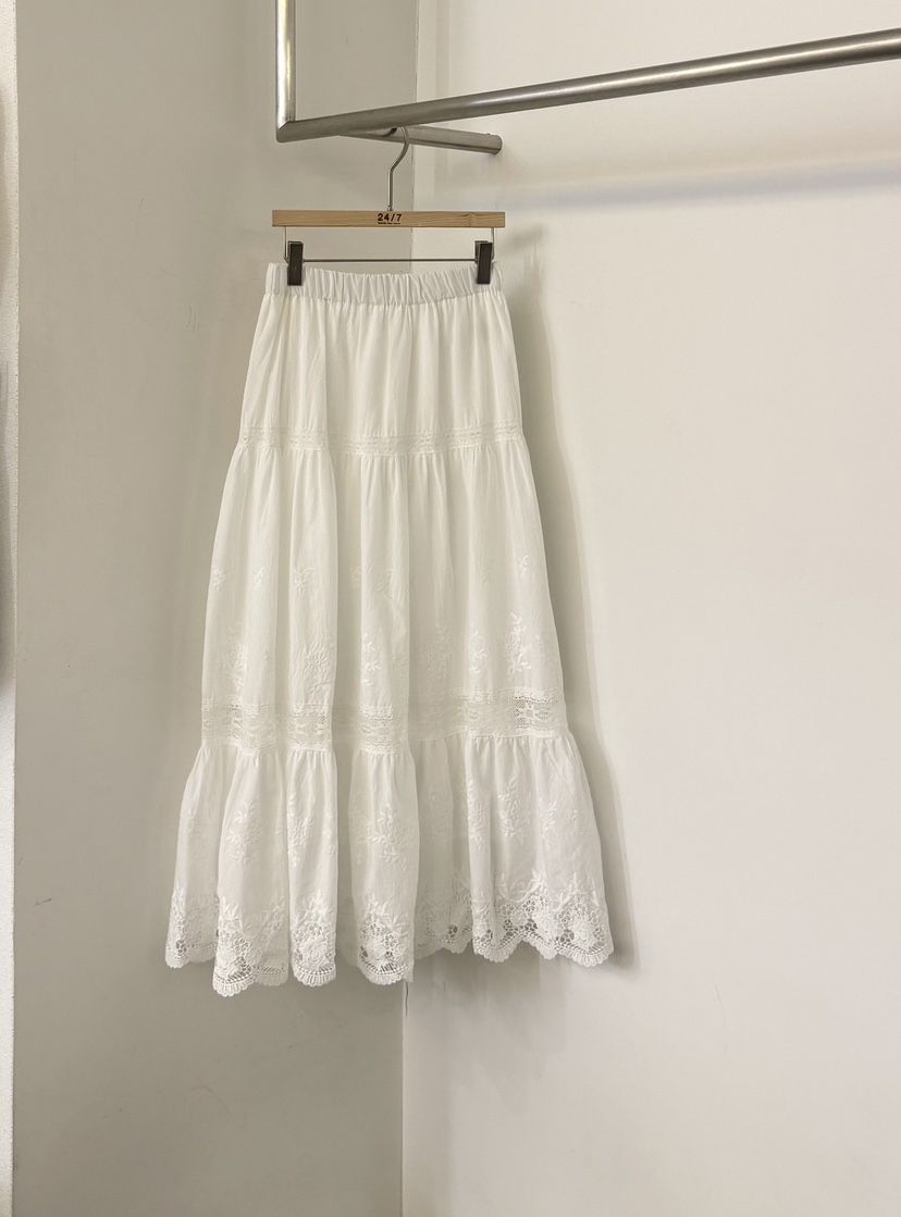 TWENTY FOUR SEVEN24-7韓國東大門直郵女裝新品職業長裙蕾絲TEWNTY FOUR SEVEN24-7長裙