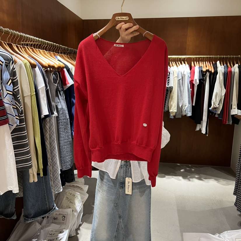 HEBON東大門代購女裝新款人氣推薦職業26春夏熱賣針織衫V領HEBON針織衫