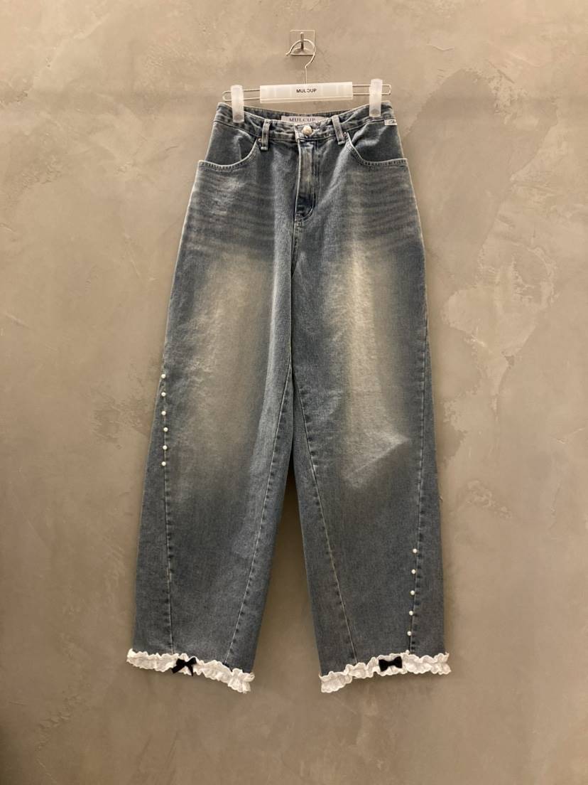 MULCUP韓國代購女士新款職業休閑26春夏真品推薦人氣牛仔褲MULCUP牛仔褲