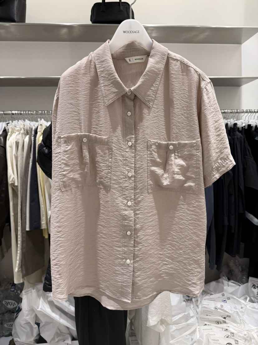 WOOD SAGE韓國代購女士新款休閑熱賣職業襯衫蕾絲衫水洗WOOD SAGE襯衫/蕾絲衫