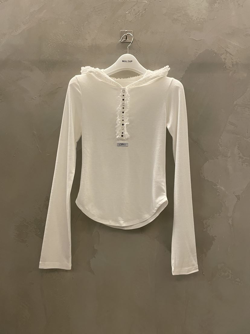 MULCUP韓國東大門代購女士新品推薦熱賣休閑26春夏長袖T恤兜帽MULCUP長袖T恤