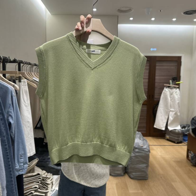 GILLI韓國代購女裝新品職業真品時尚熱賣休閑吊帶背心羊毛GILLI吊帶/背心