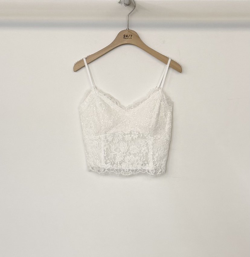 TWENTY FOUR SEVEN24-7韓國東大門直郵女士新款26春夏吊帶背心蕾絲TEWNTY FOUR SEVEN24-7吊帶/背心