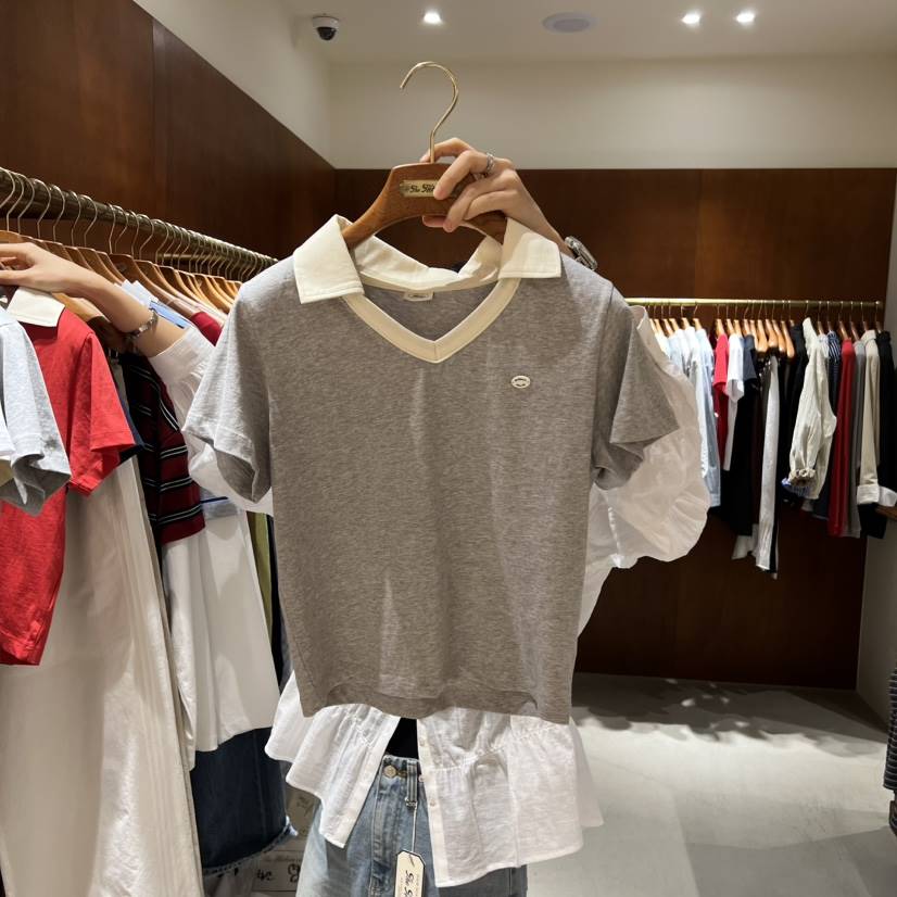 HEBON韓國東大門直郵女裝新品推薦職業26春夏熱賣時尚T恤HEBONT恤