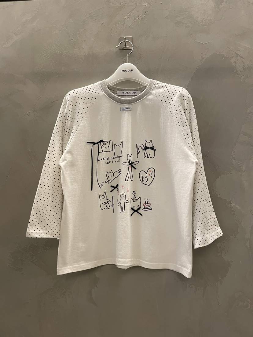 MULCUP韓國代購女士新品熱賣職業休閑推薦26春夏人氣長袖T恤MULCUP長袖T恤