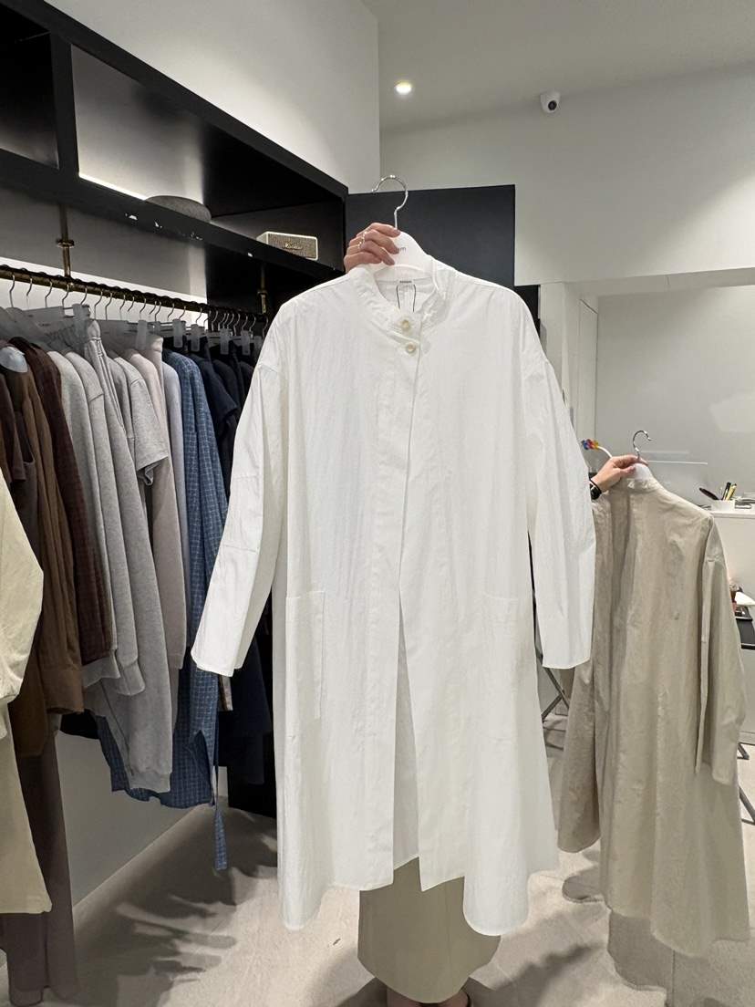 CREAM-P韓國東大門代購女士新品人氣職業熱賣時尚長款風衣CREAM-P長款風衣