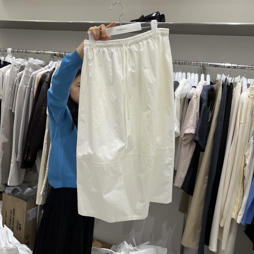 WOOD SAGE東大門直郵女裝新品26春夏人氣熱賣職業休閑長裙WOOD SAGE長裙