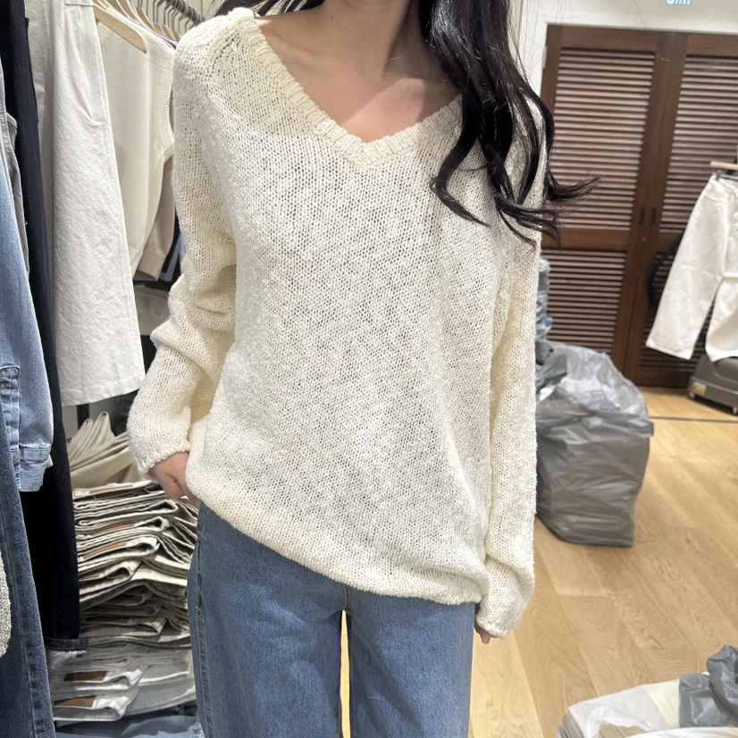 GILLI韓國東大門直郵女裝新款休閑職業人氣時尚針織衫亞麻布GILLI針織衫