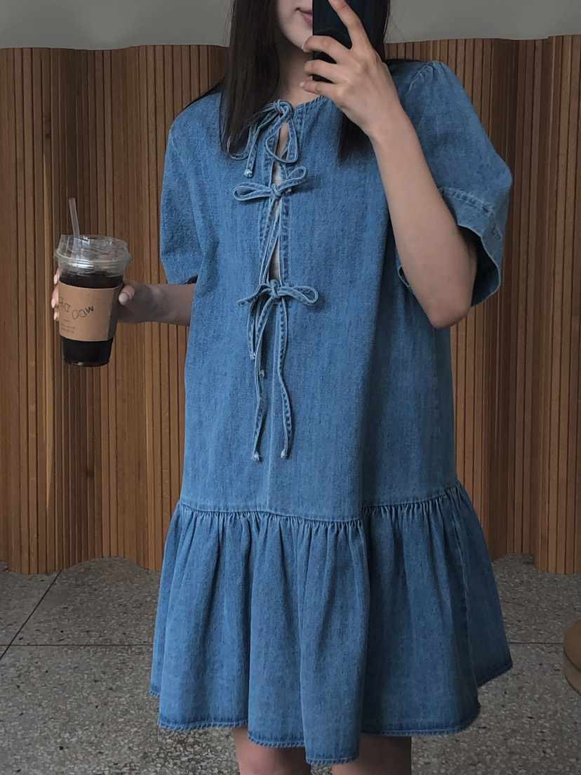 ONDO-P韓國直郵女裝新款職業26春夏人氣休閑熱賣連衣裙雙面ONDO-P連衣裙