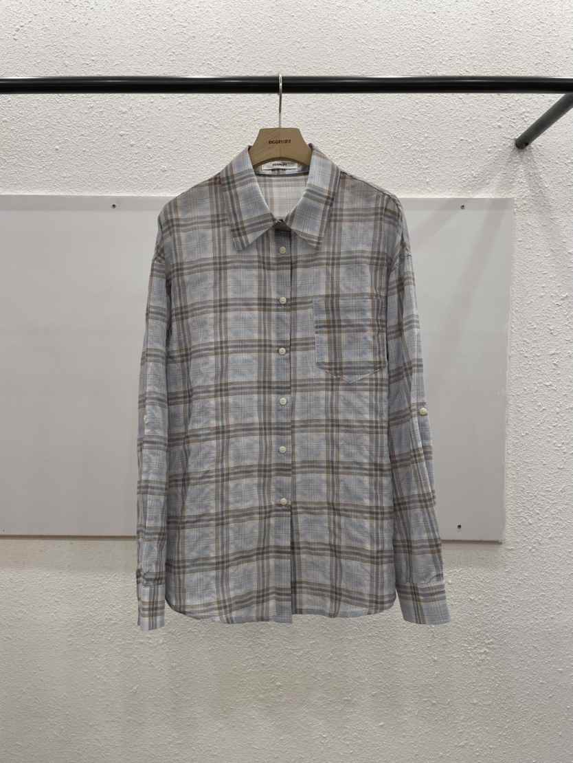 EGGPLANT東大門直郵女士新款推薦真品熱賣襯衫蕾絲衫格子EGGPLANT襯衫/蕾絲衫