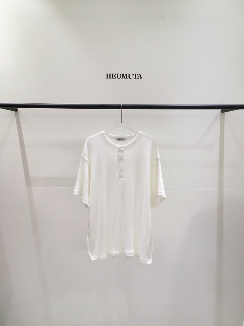 HEUMUTA東大門代購女士新品26春夏時尚人氣T恤華夫格格紋HEUMUTAT恤