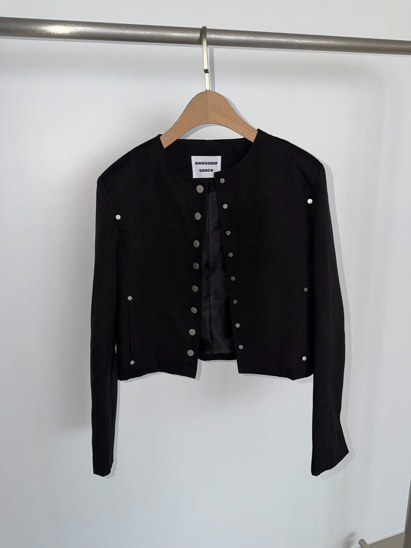 AWESOMESAUCE東大門實拍女士新品時尚職業人氣26春夏夾克AWESOME SAUCE夾克