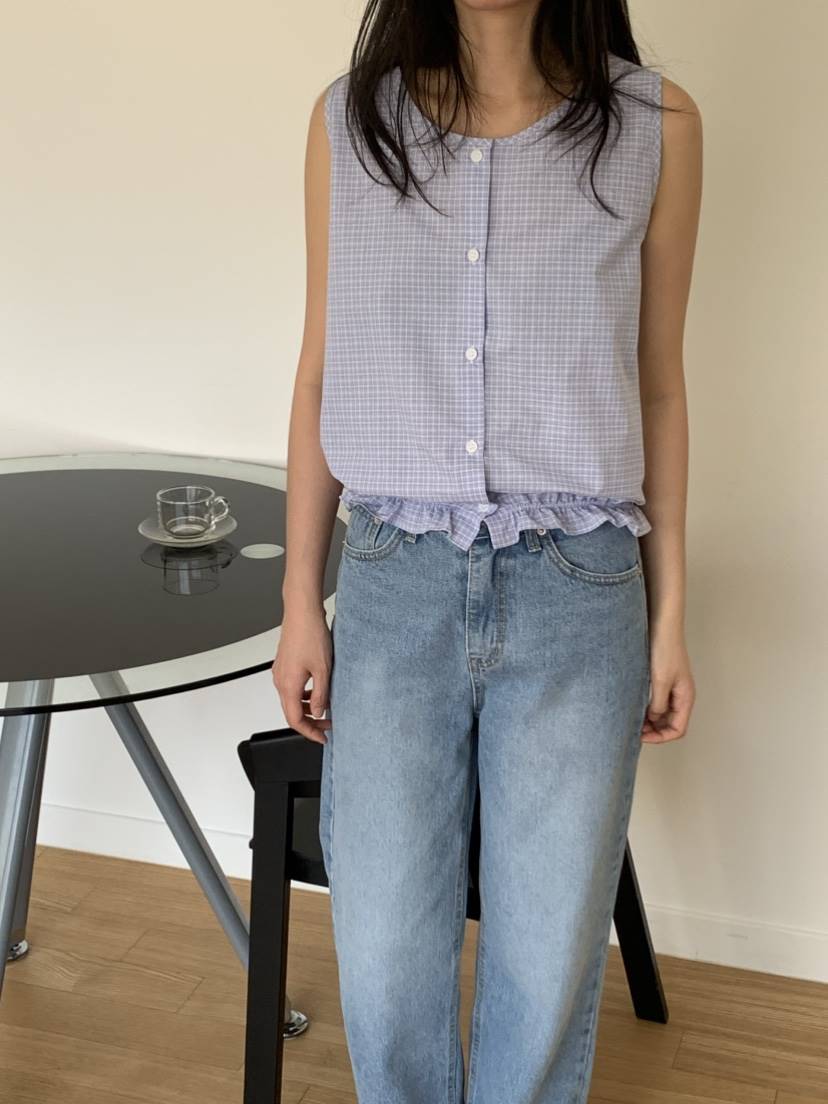 NOUVEAU東大門代購女裝新品推薦真品職業人氣襯衫蕾絲衫格子NOUVEAU襯衫/蕾絲衫