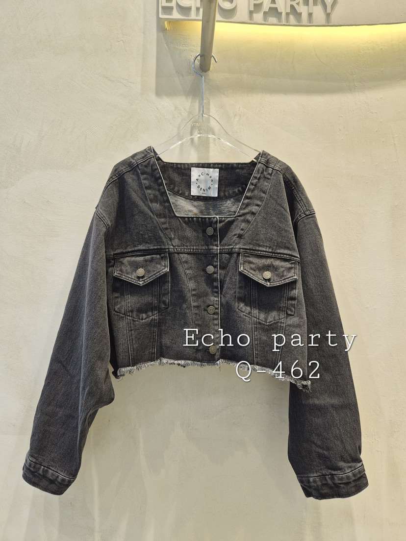 ECHOPARTY韓國代購女士新品熱賣休閑26春夏真品時尚夾克短款ECHOPARTY夾克