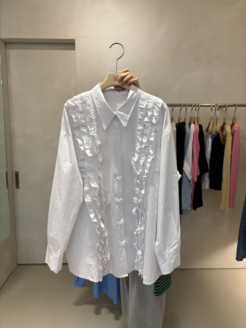 LIVE AID-P東大門直郵女士新款職業熱賣真品襯衫蕾絲衫LIVE AID-P襯衫/蕾絲衫