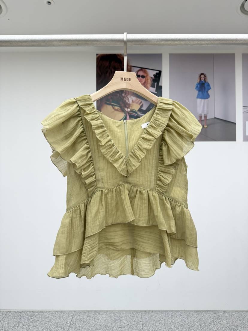 MADE-P東大門直郵女裝新款26春夏推薦時尚職業襯衫蕾絲衫MADE-P襯衫/蕾絲衫